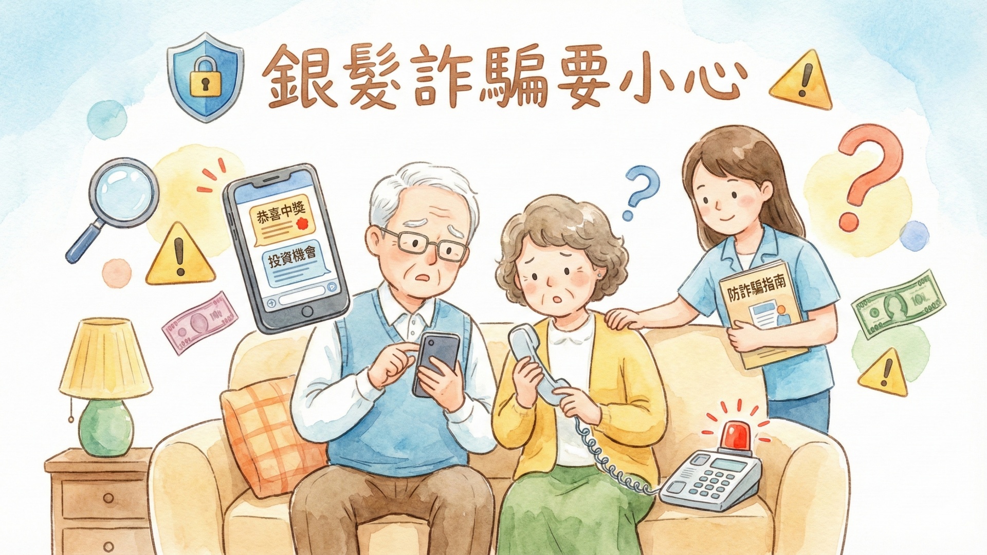 銀髮詐騙要小心
