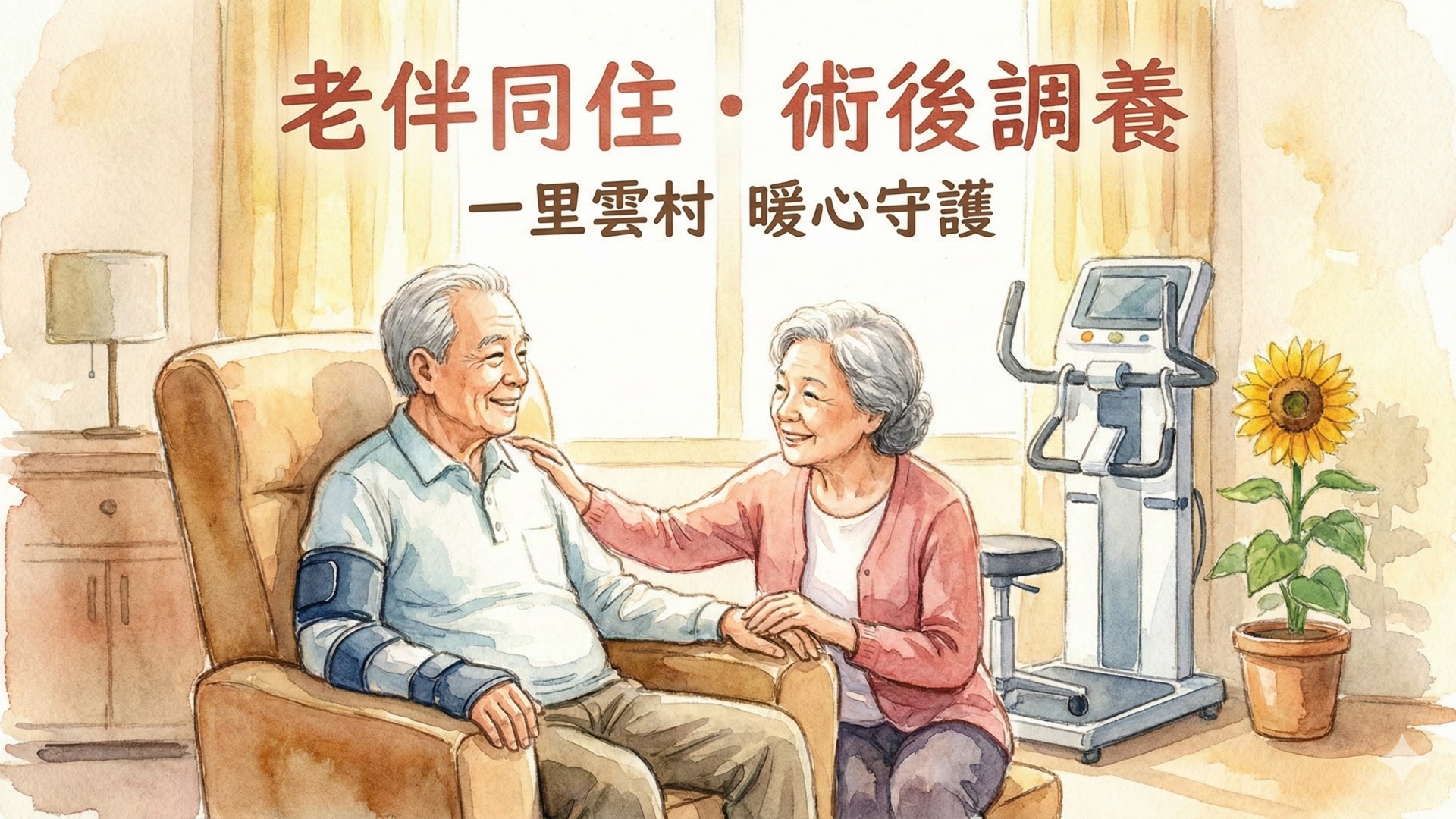 老伴同住、專業復健，一里雲村成為術後調養的首選