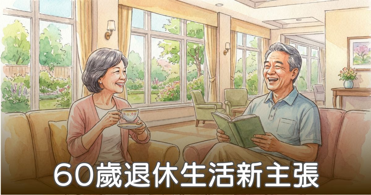 60歲退休生活新主張：擁抱精彩下半場，從樂活規劃到「安養機構」的安心選擇