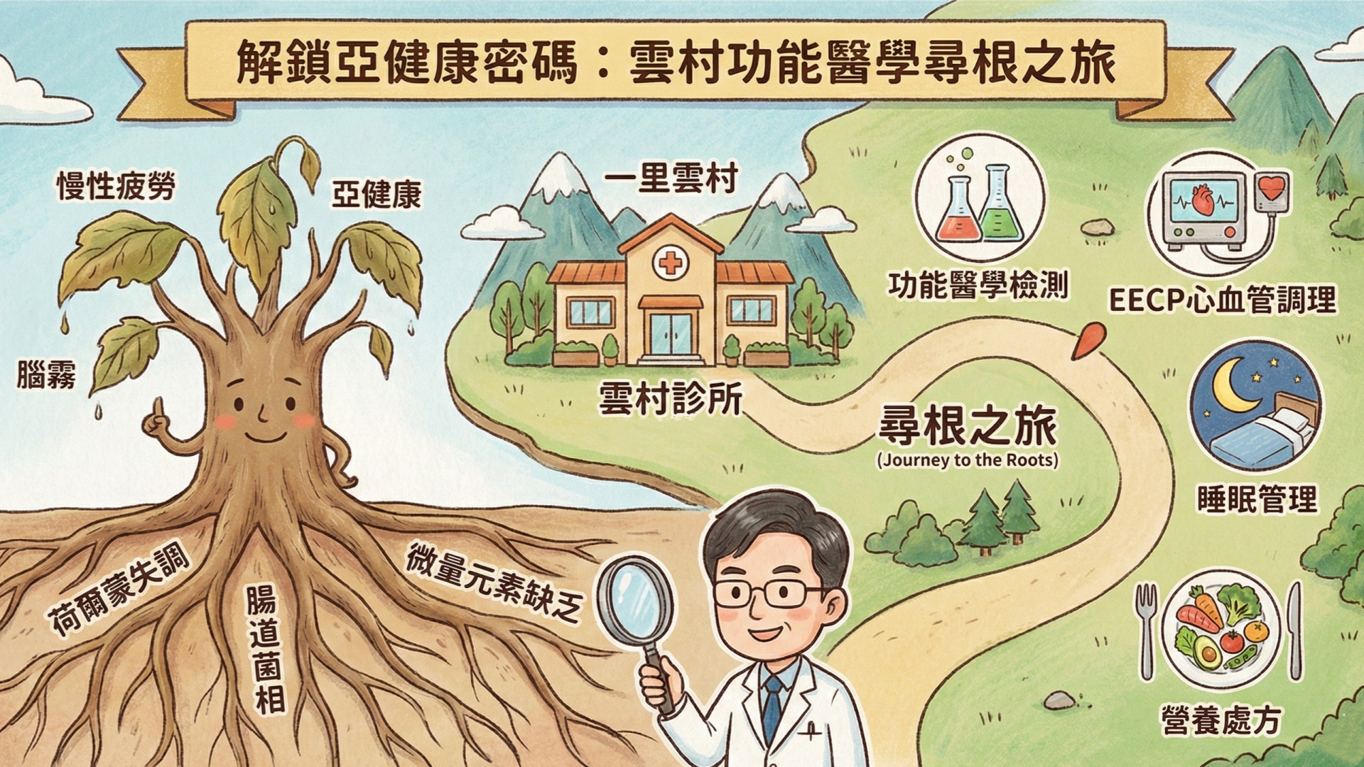 功能醫學帶你找出「亞健康」的根源