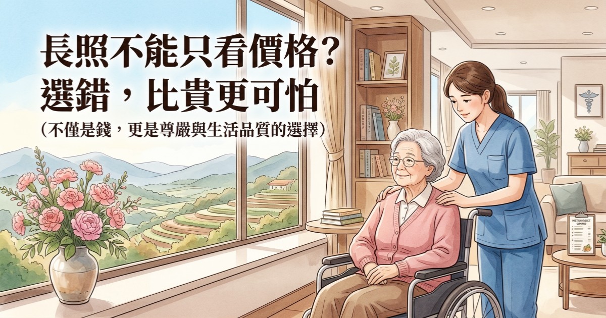 長照不能只看價格？選錯，比貴更可怕