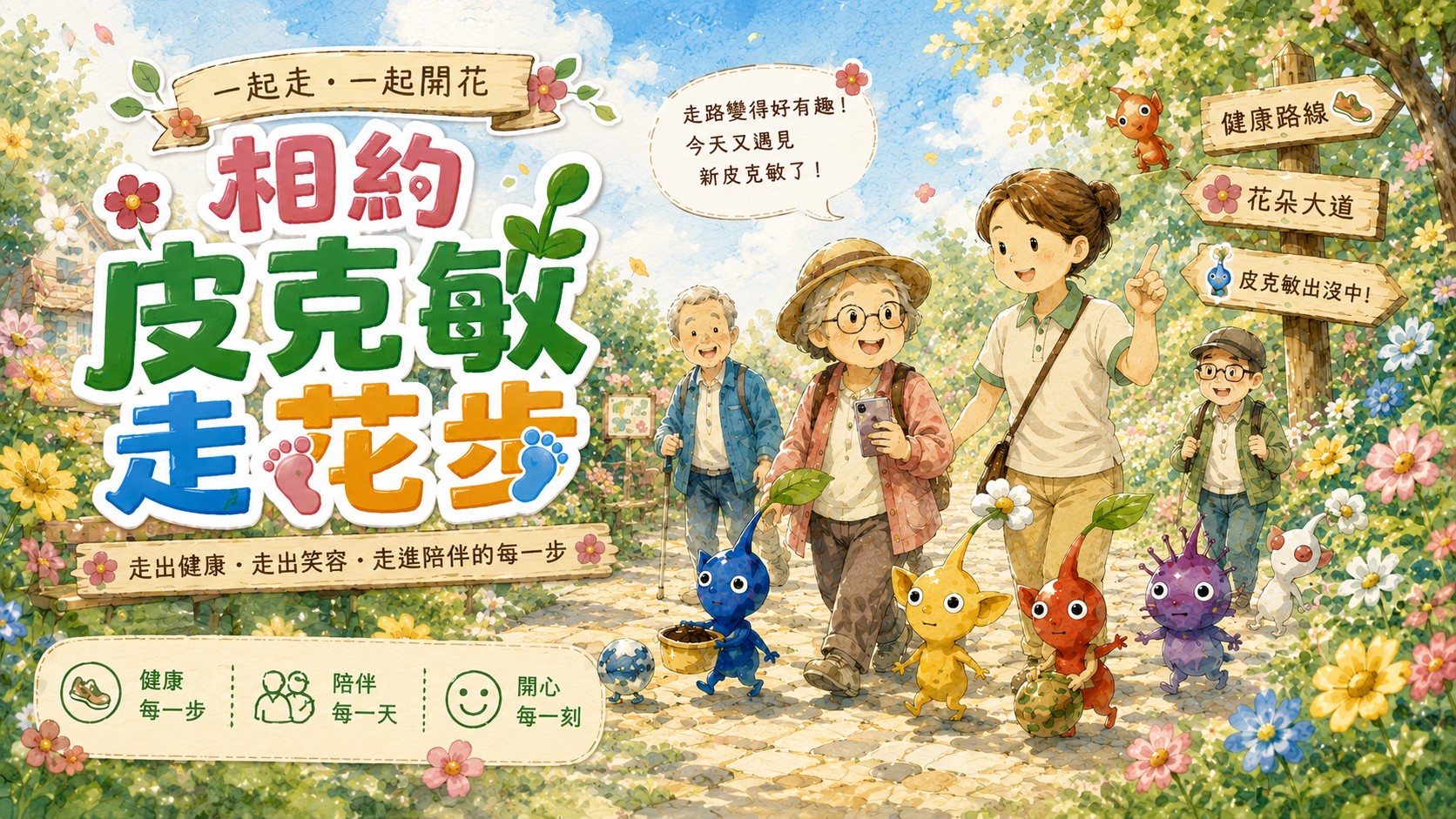 相約皮克敏走花步