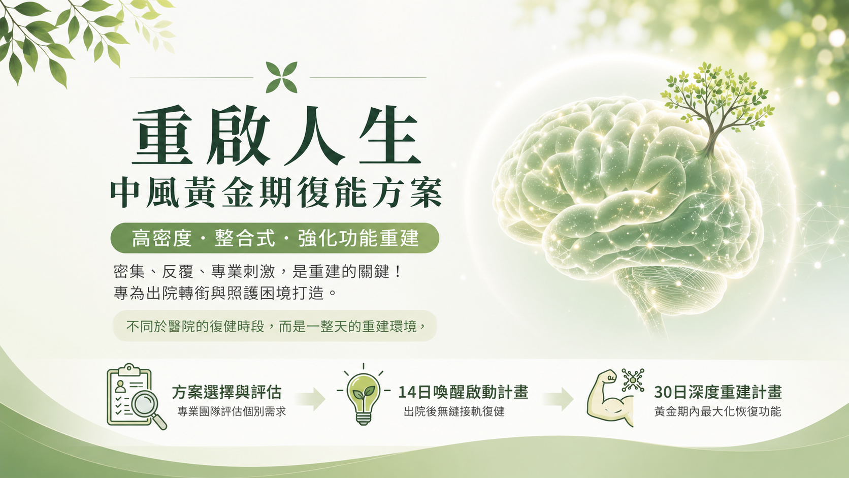 一里雲村中風黃金期復能計畫跨越照護斷層,陪長輩重拾生活