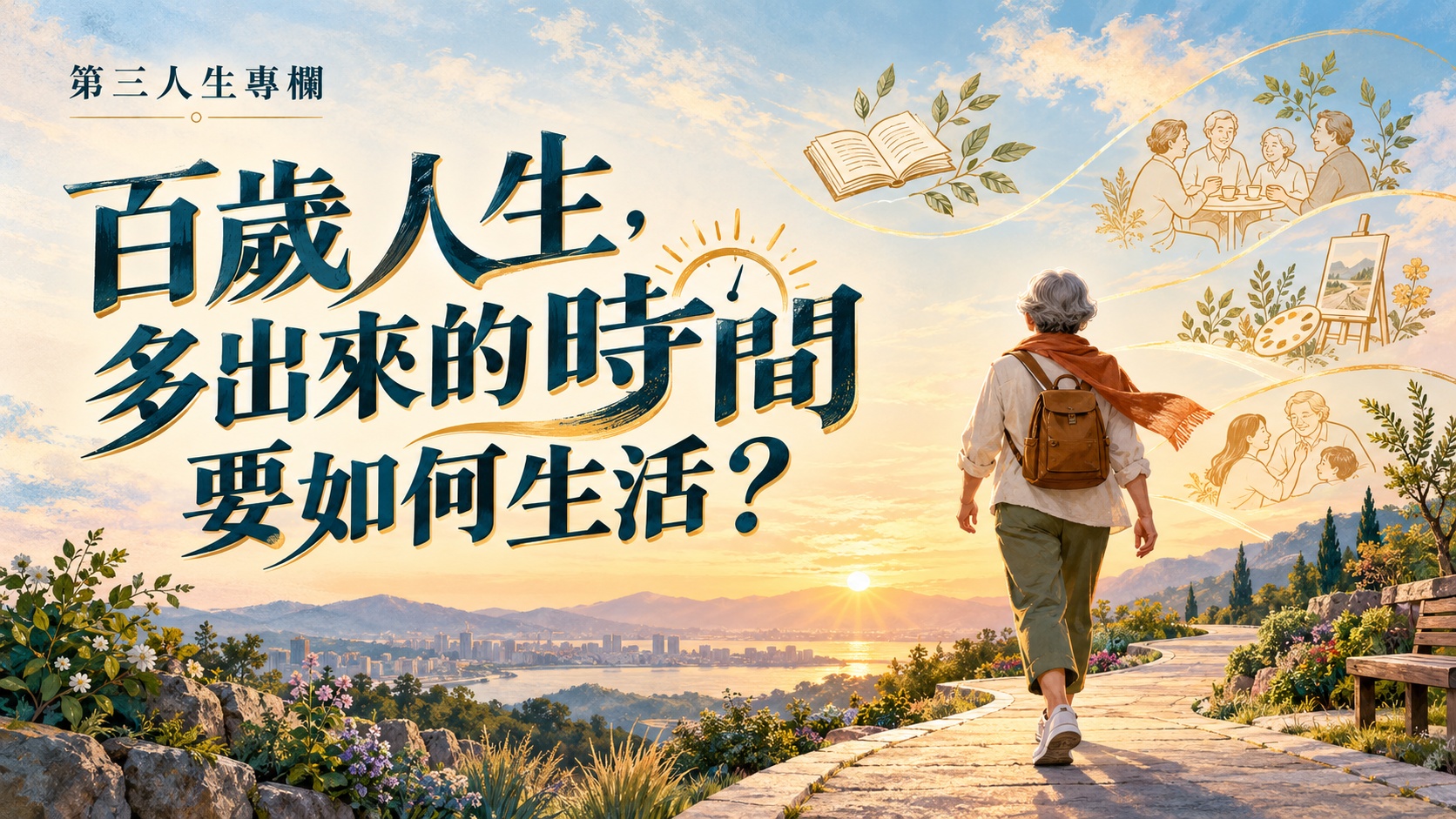 百歲人生,多出來的時間如何活得精采